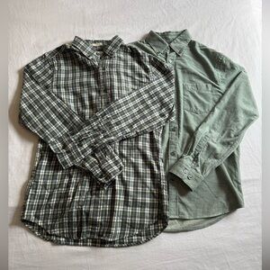 Men’s S Green Button-down Bundle